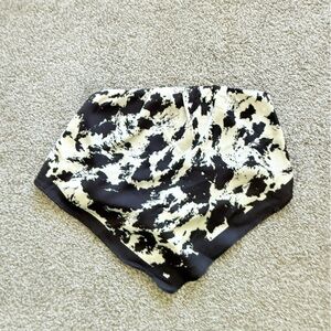 Black and White Patterned Scarf top